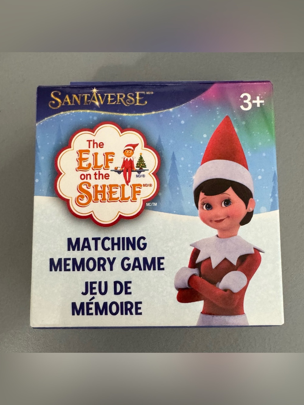 The Elf on the Shelf Matching Memory Game - Red Elf holiday Christmas fun festiv